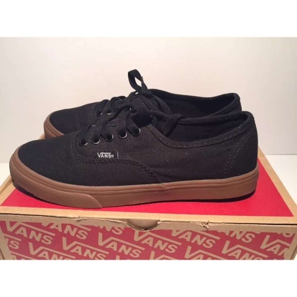 Vans Authentic Canvas Shoes Black. Woman Size 9. Mens Size 7.5